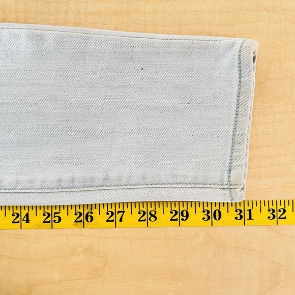 DAKOTA Collective Womens Khloe Blue Skinny Jeans Size 26 Distressed Low Rise NWD - Picture 9 of 14